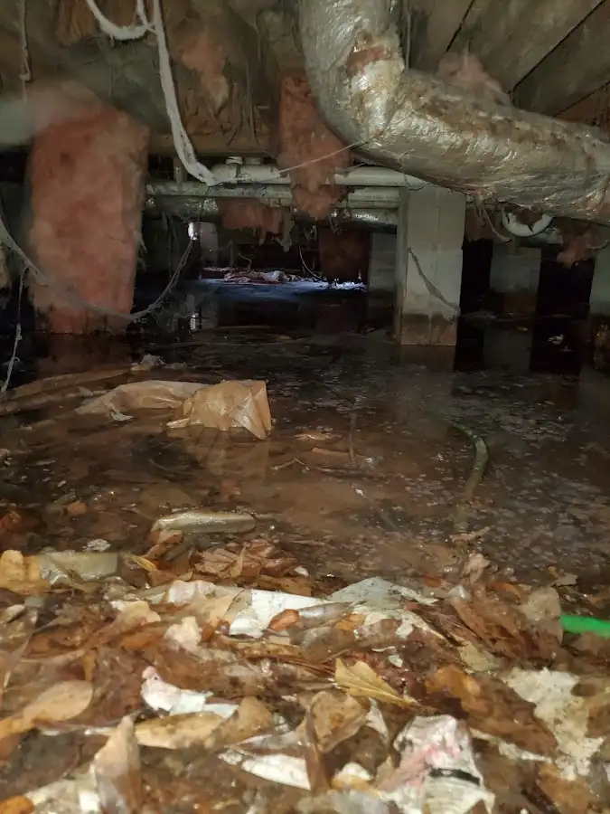 Crawl space flood assessment for Commercial Water Damage Restoration in Seven Oaks