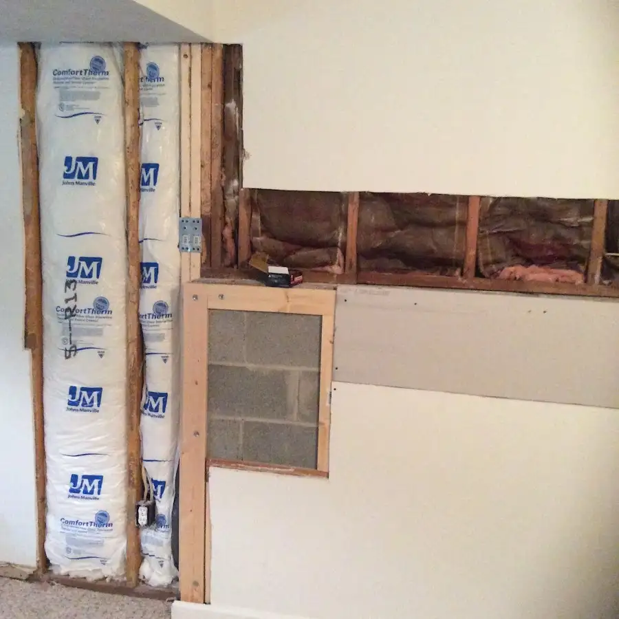 Wall insulation replacement during Contents Cleaning & Restoration in Seven Oaks